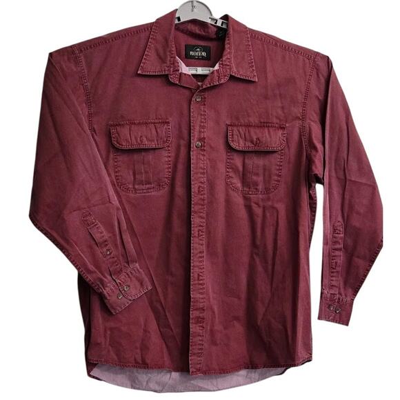 RedHead Maroon Long‎ Sleeve Button Down Shirt XL - Picture 1 of 7